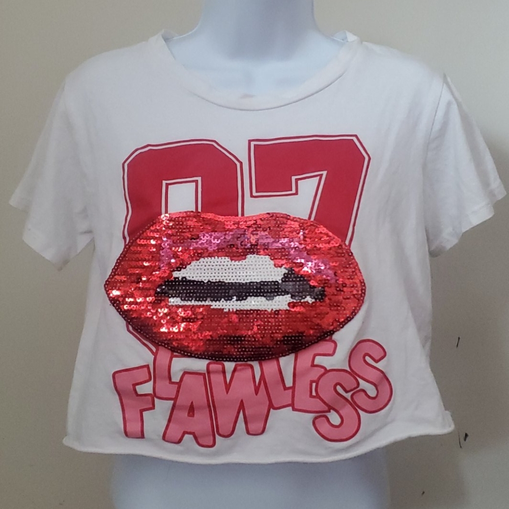 Dice white crop top